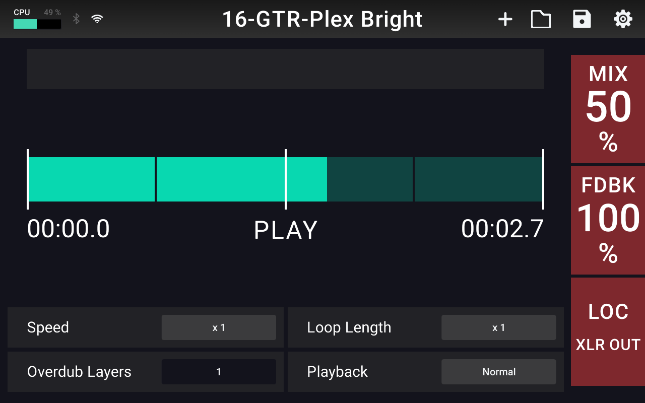 Best-In-Class Looper with Saving and MIDI Sync Functions