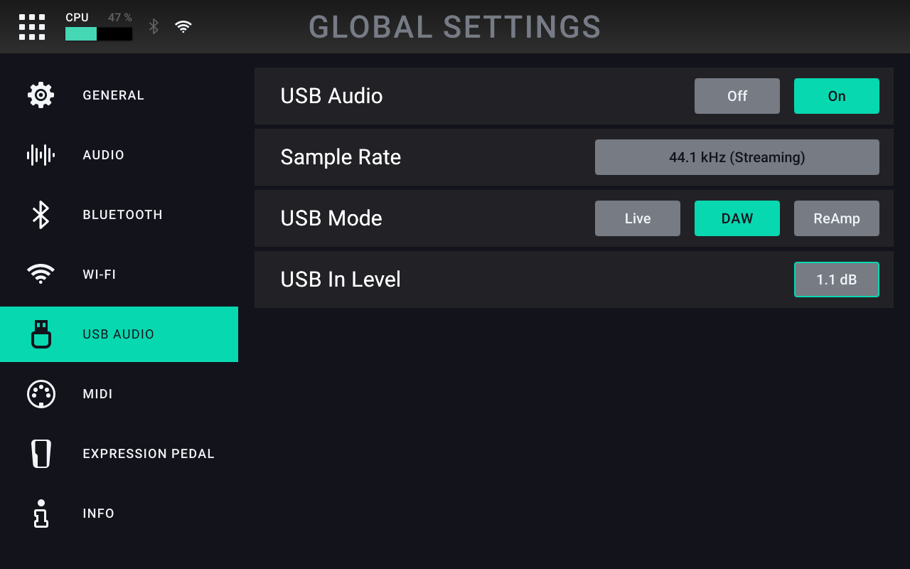 Built-in USB Audio Interface for Recording and Reamping