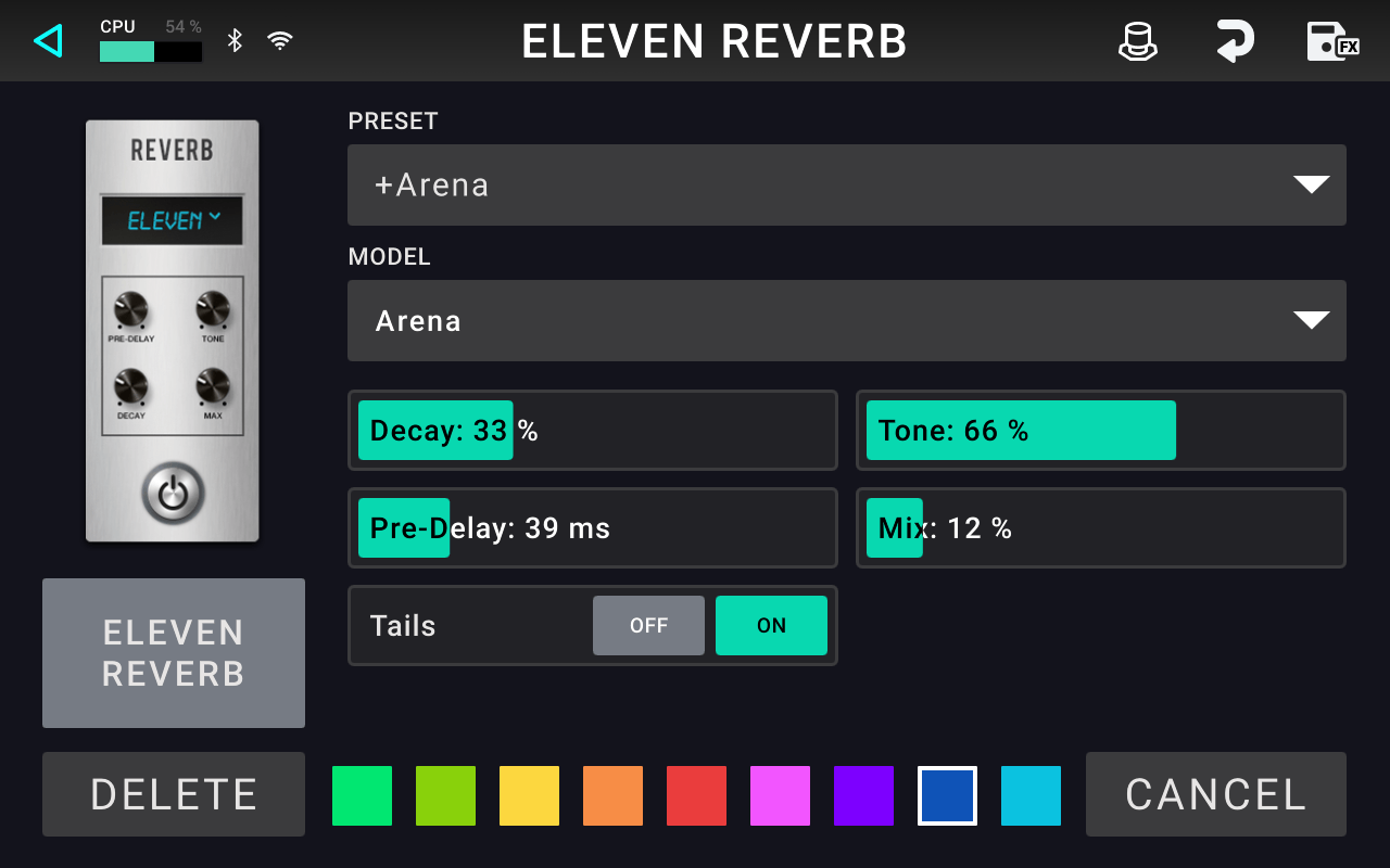 Gapless Preset Switching with Reverb/Delay Tail Spillover